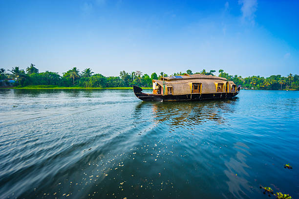 houseboat on kerala backwaters india